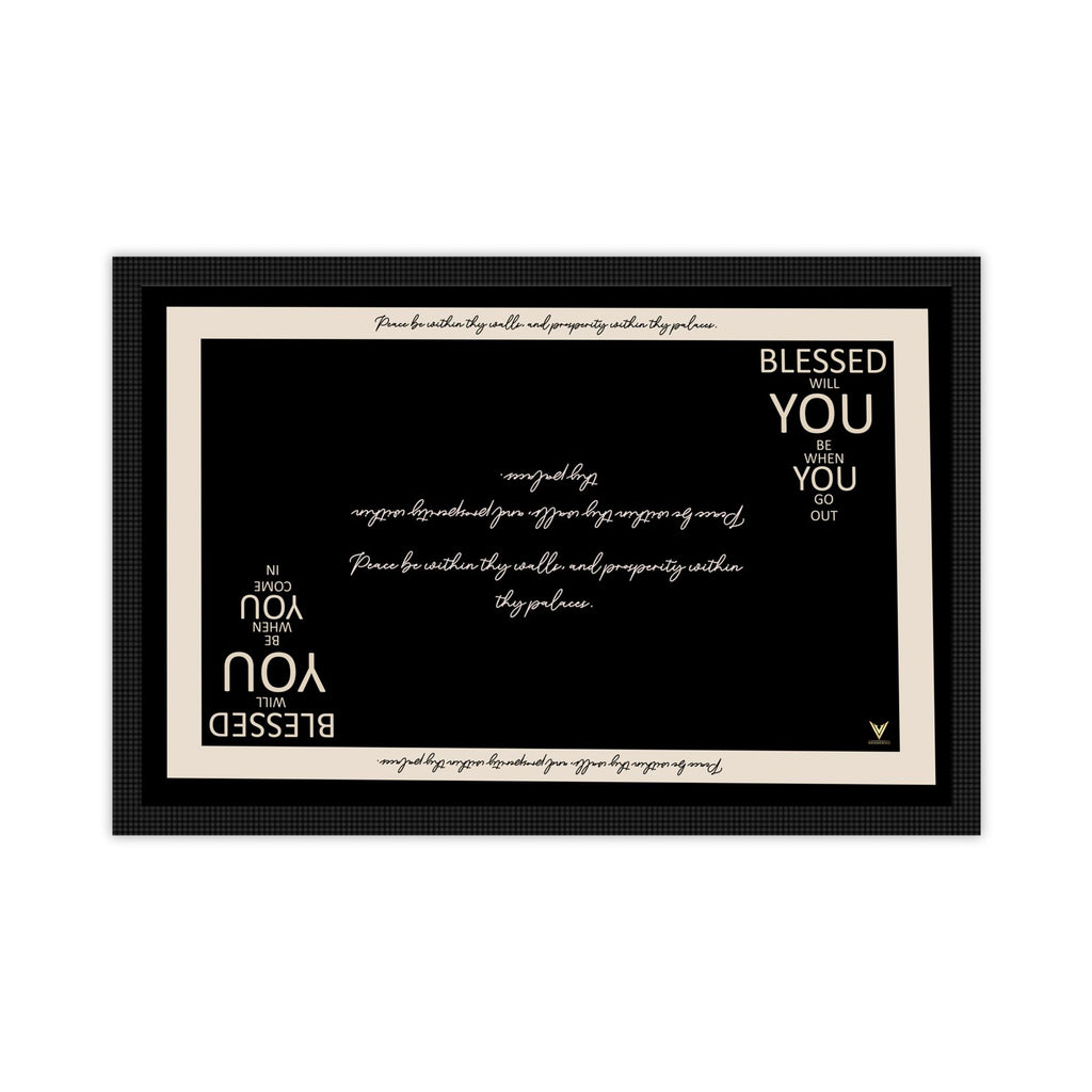 The Grand Declaration Entrance Door Mat in Onyx Sand by Vices & Virtues
