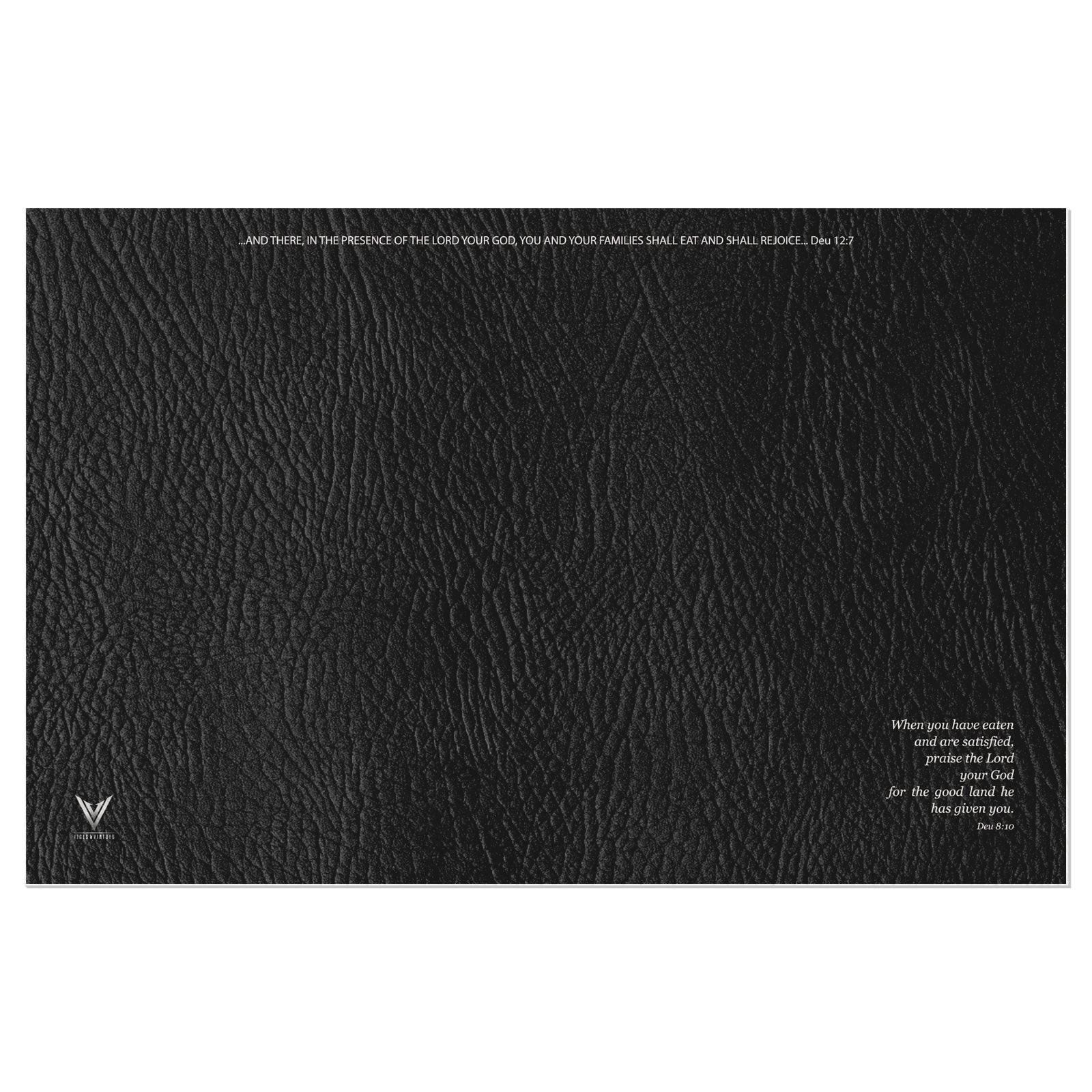 The Matte Charcoal Stone Vinyl Placemats