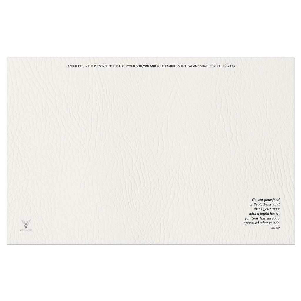 The Matte Alabaster Stone Vinyl Placemats