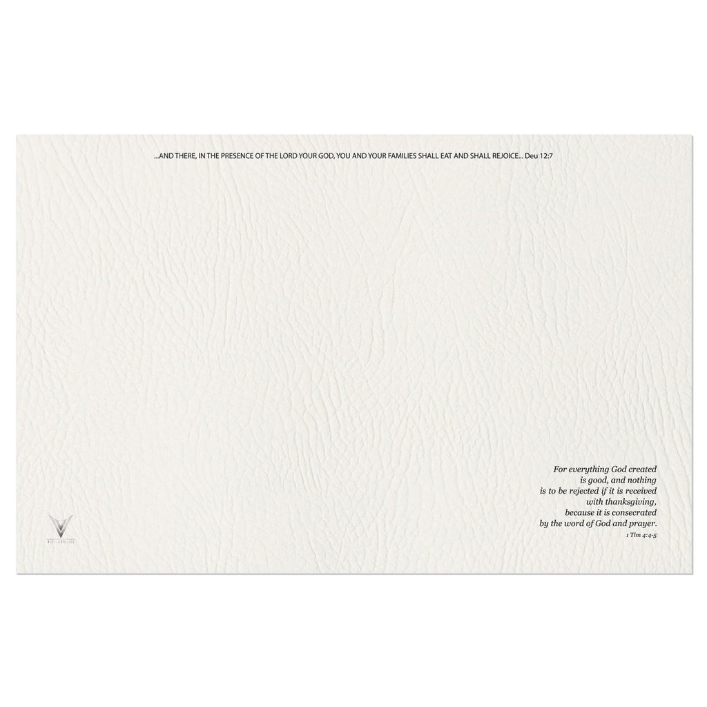 The Matte Alabaster Stone Vinyl Placemats