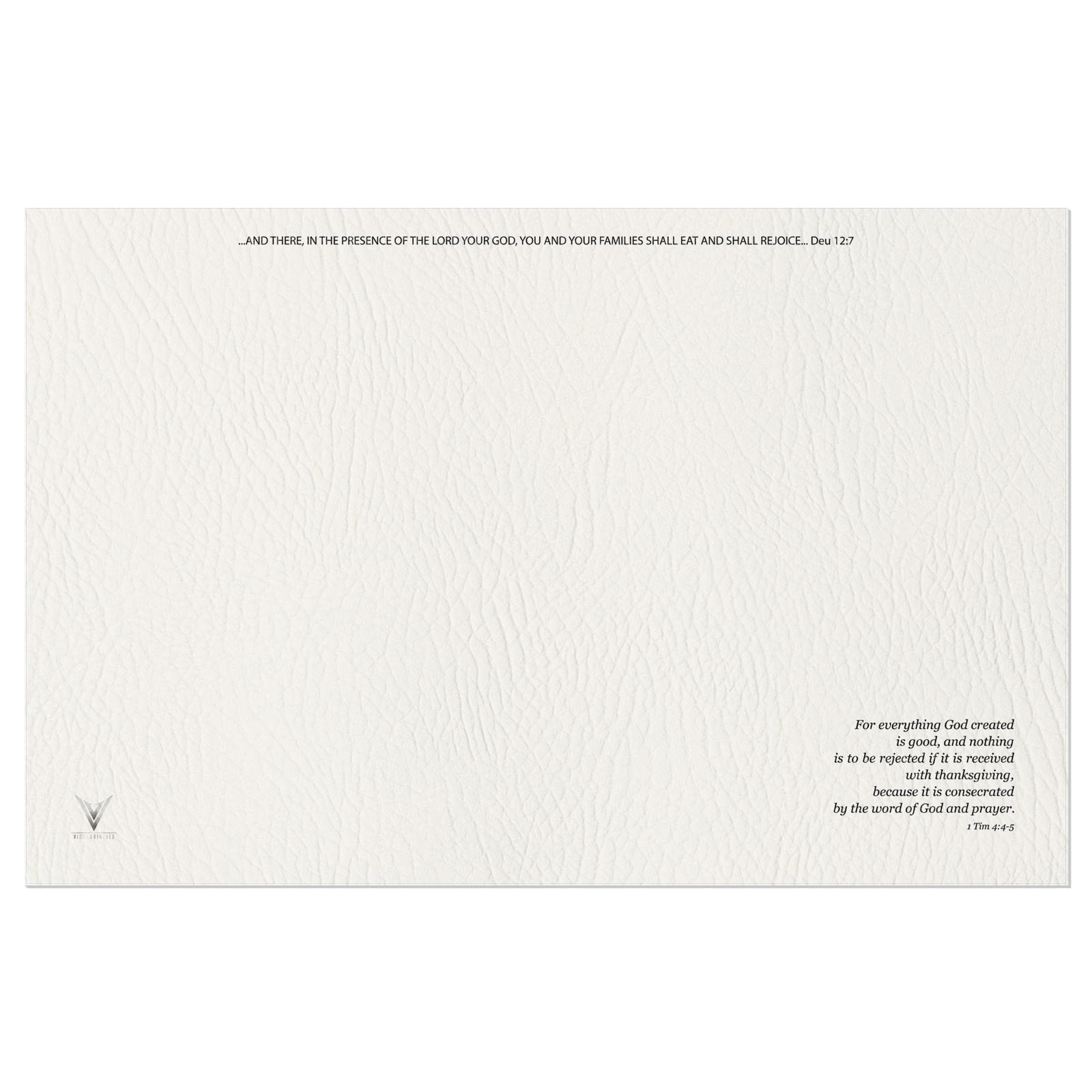 The Matte Alabaster Stone Vinyl Placemats