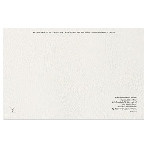 The Matte Alabaster Stone Vinyl Placemats