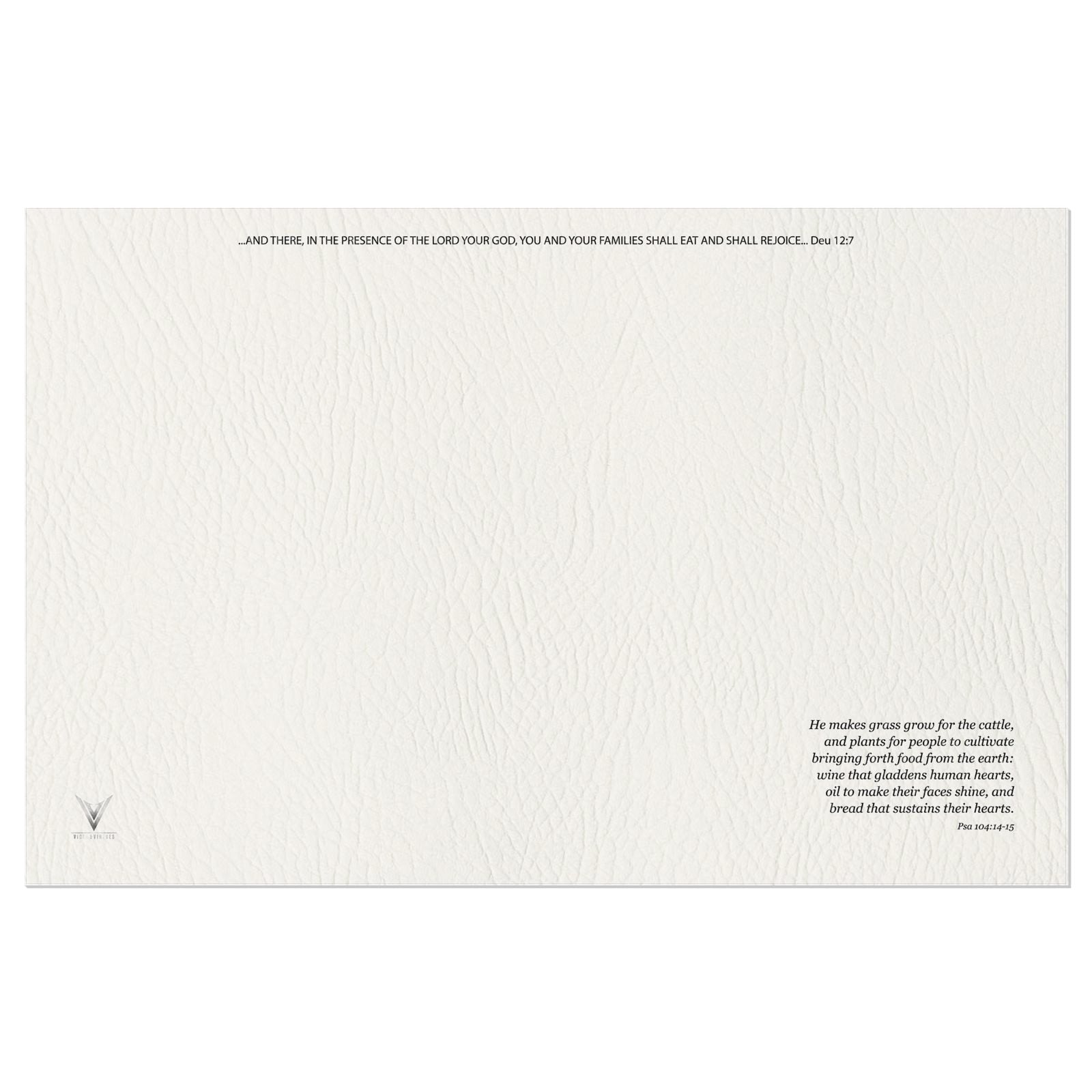 The Matte Alabaster Stone Vinyl Placemats