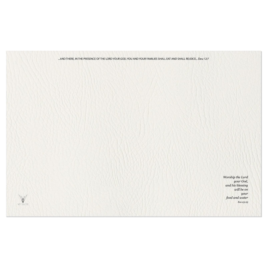 The Matte Alabaster Stone Vinyl Placemats