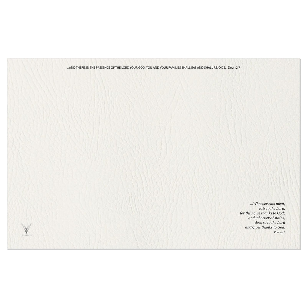 The Matte Alabaster Stone Vinyl Placemats