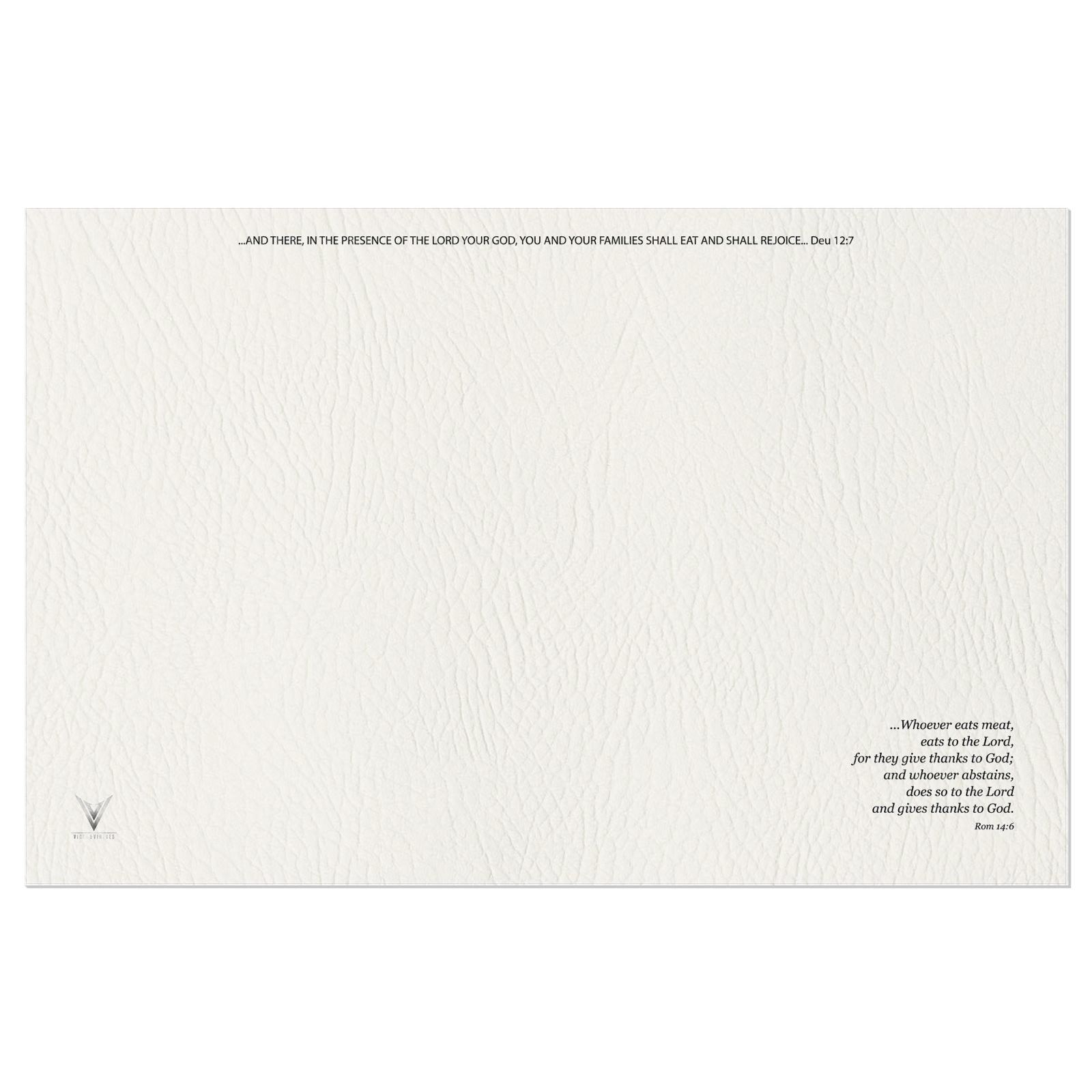The Matte Alabaster Stone Vinyl Placemats
