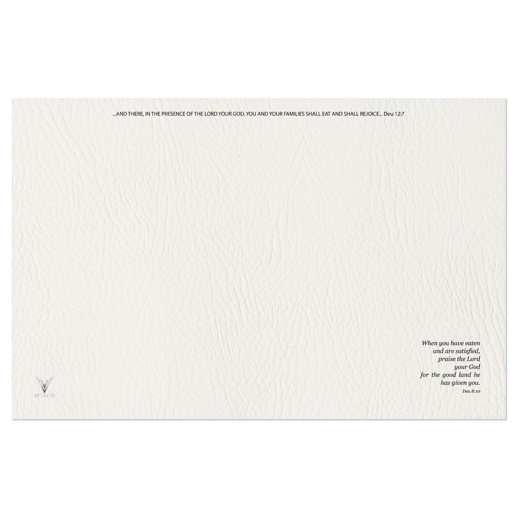 The Matte Alabaster Stone Vinyl Placemats