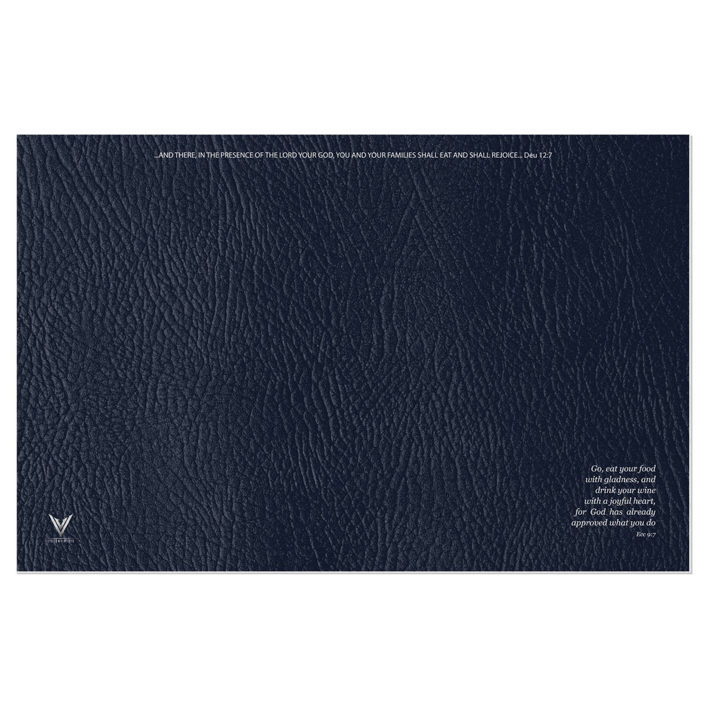 The Matte Indigo Sapphire Vinyl Placemats