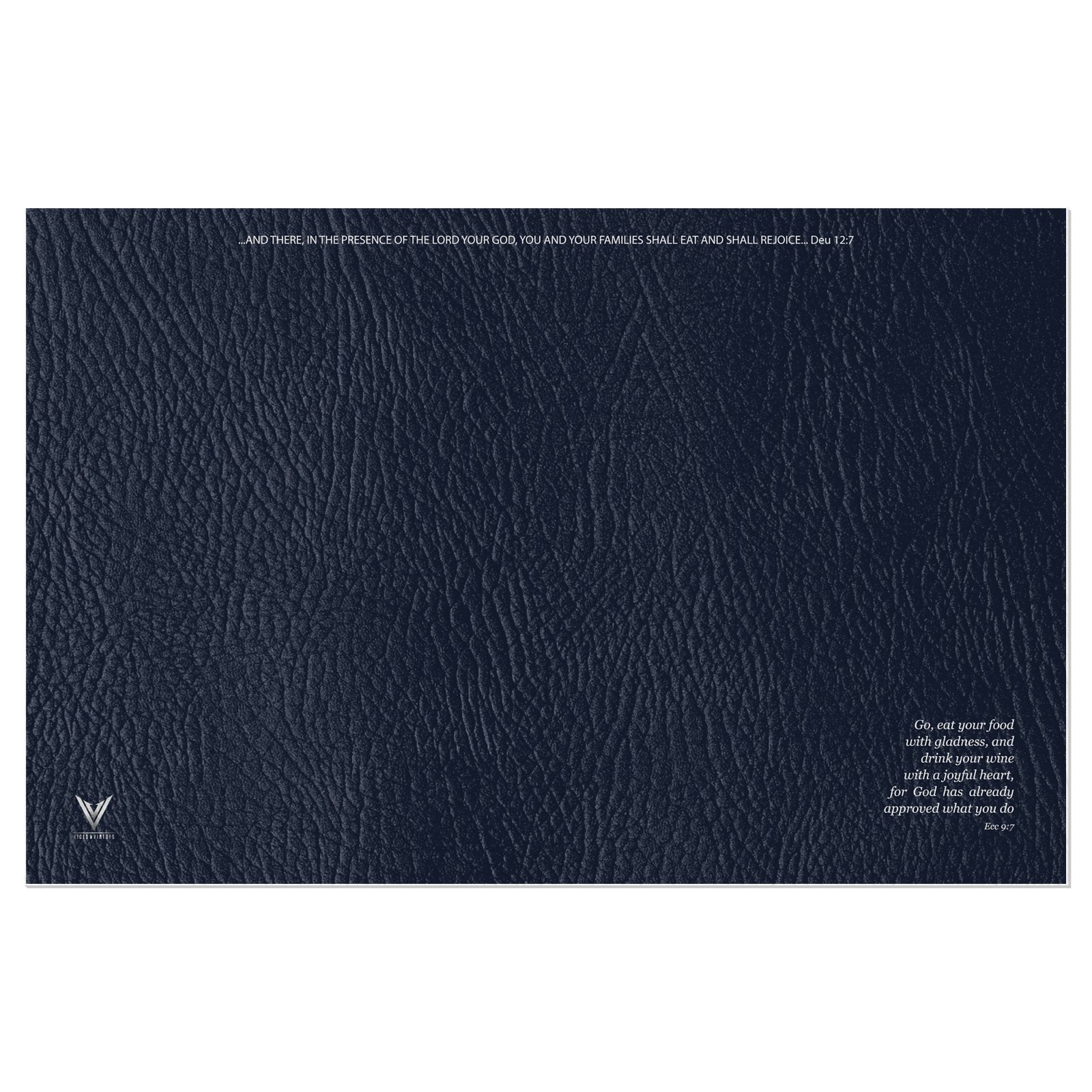 The Matte Indigo Sapphire Vinyl Placemats
