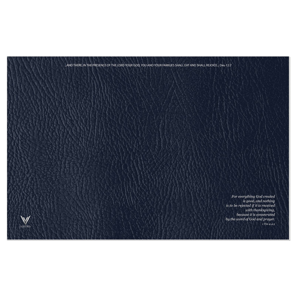 The Matte Indigo Sapphire Vinyl Placemats