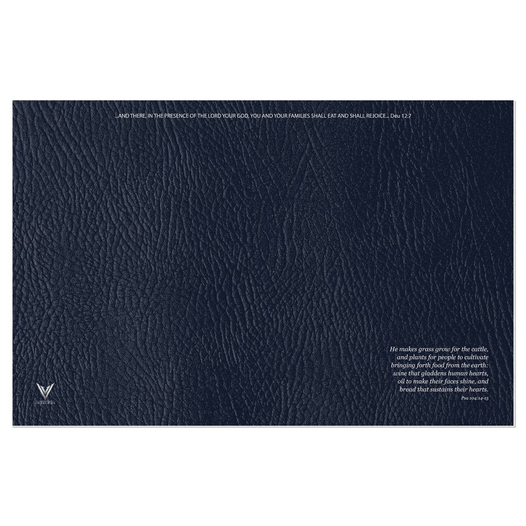 The Matte Indigo Sapphire Vinyl Placemats