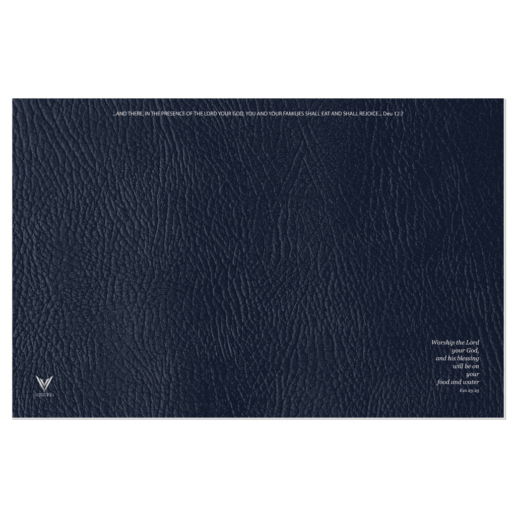 The Matte Indigo Sapphire Vinyl Placemats