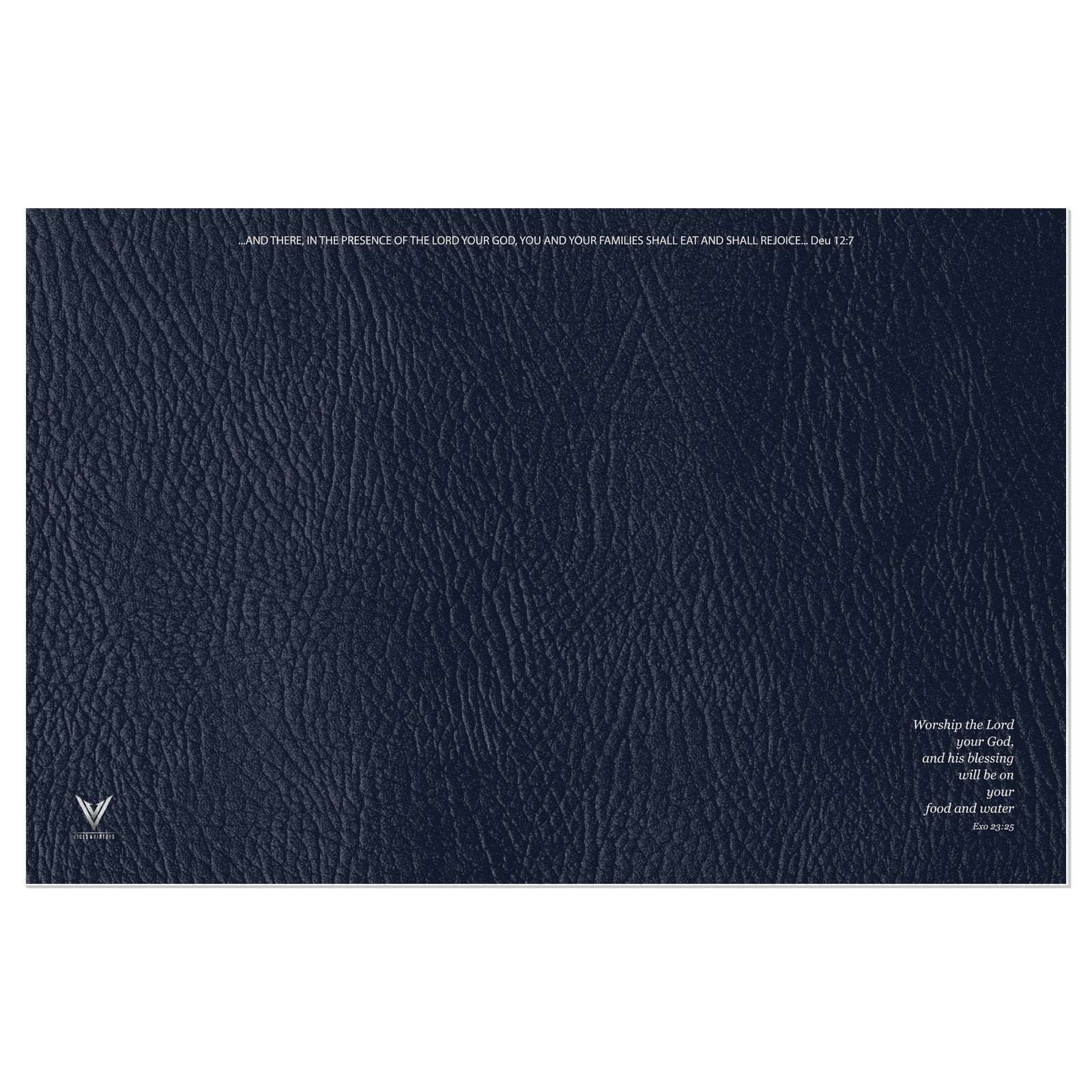 The Matte Indigo Sapphire Vinyl Placemats
