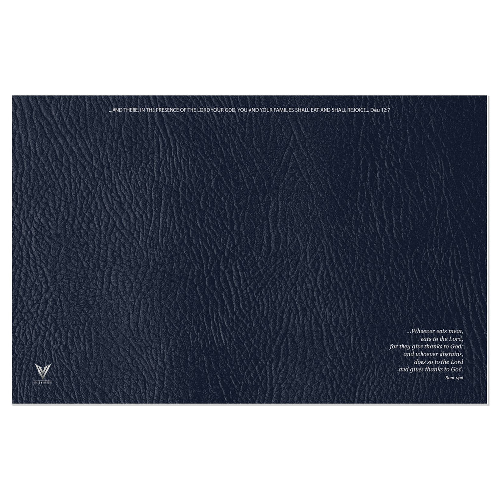 The Matte Indigo Sapphire Vinyl Placemats