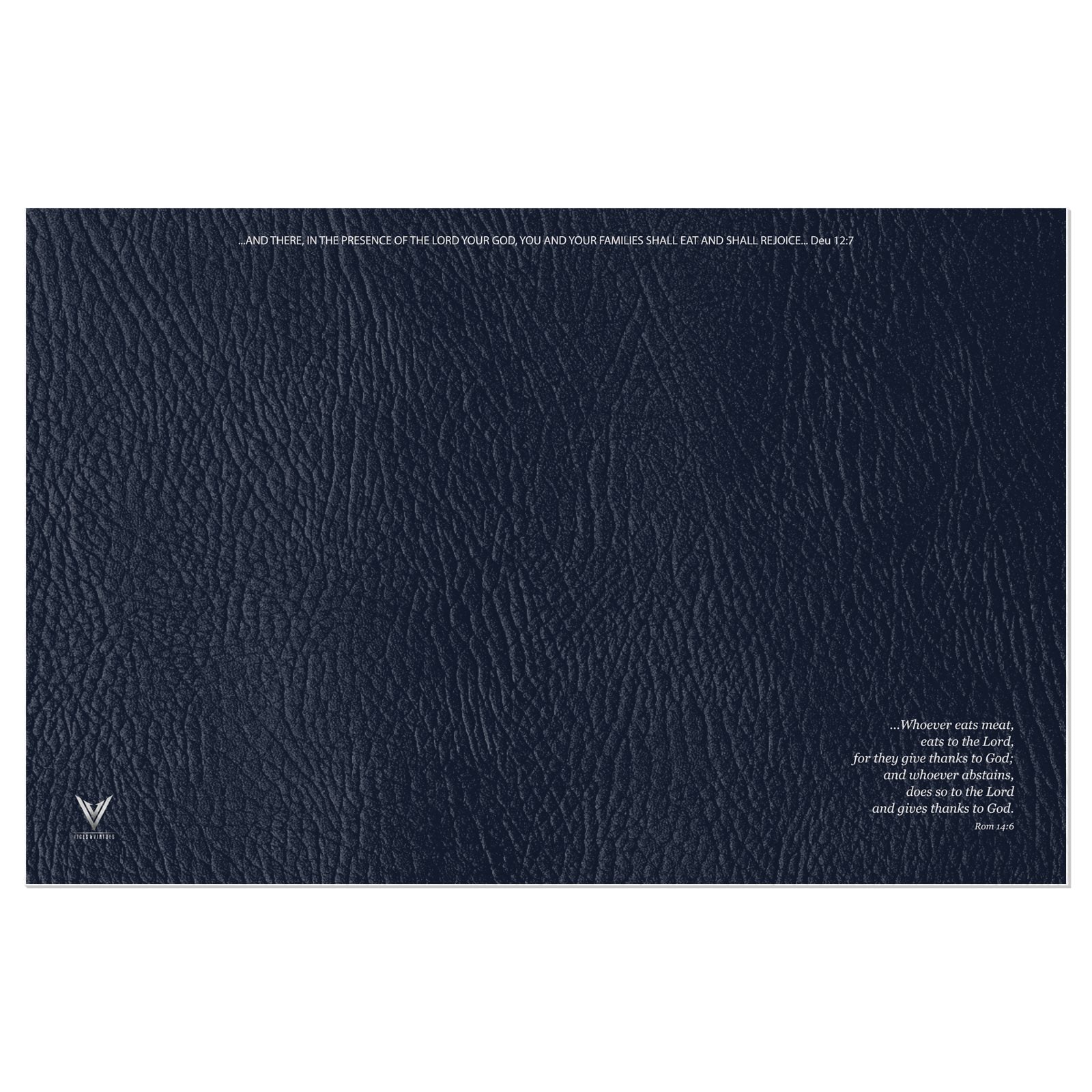 The Matte Indigo Sapphire Vinyl Placemats
