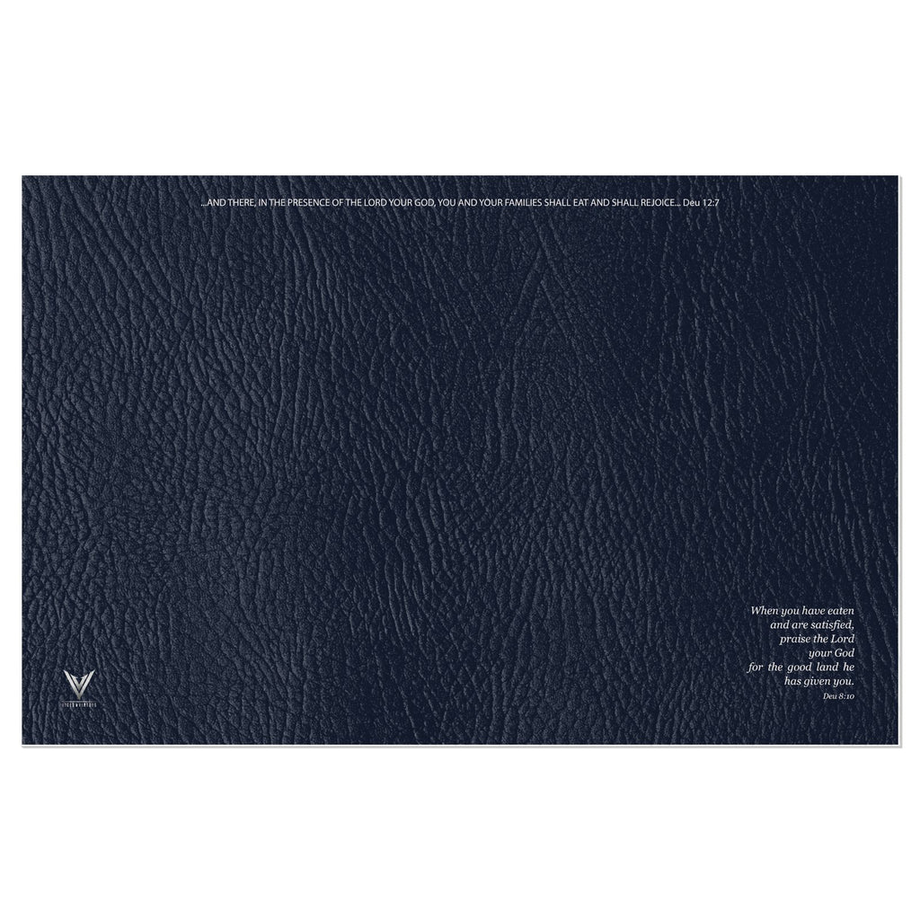 The Matte Indigo Sapphire Vinyl Placemats