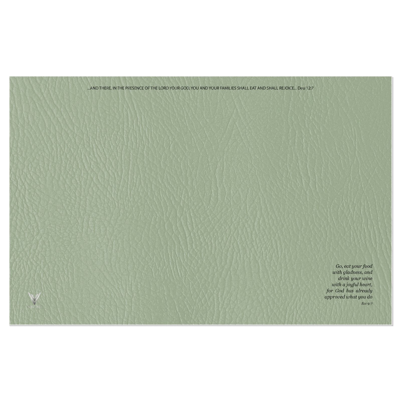 The Matte Hyssop Mist Vinyl Placemats