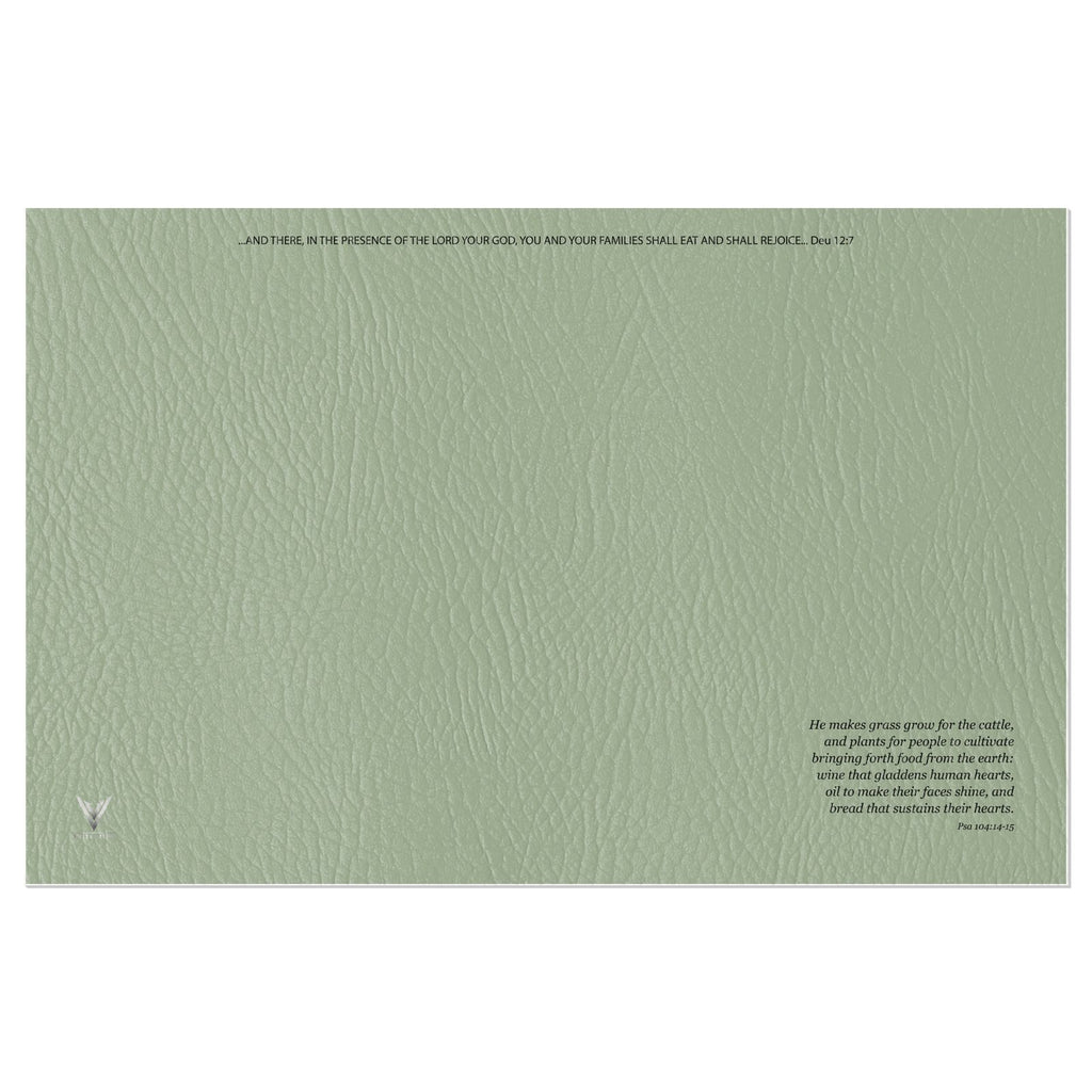 The Matte Hyssop Mist Vinyl Placemats