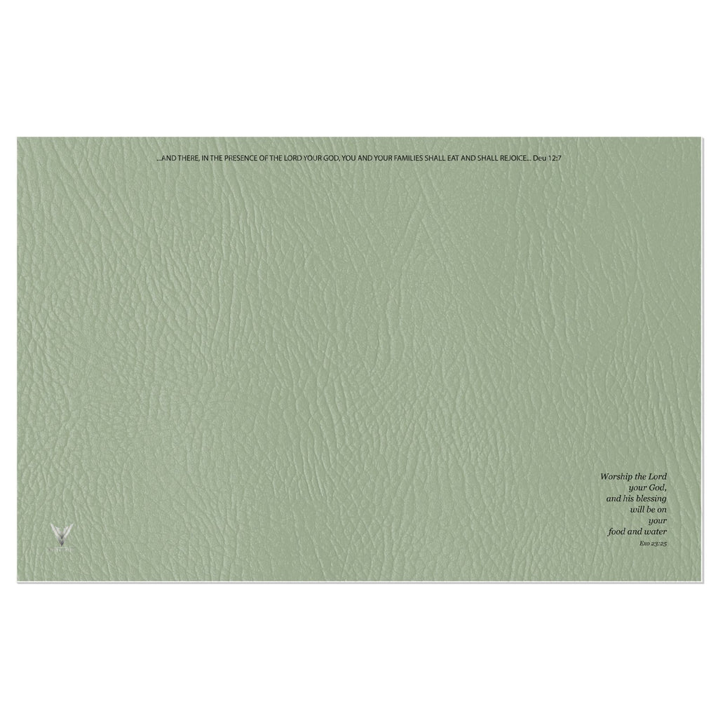 The Matte Hyssop Mist Vinyl Placemats
