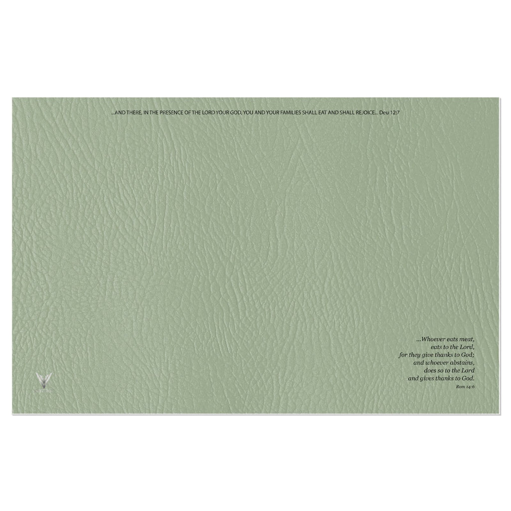 The Matte Hyssop Mist Vinyl Placemats