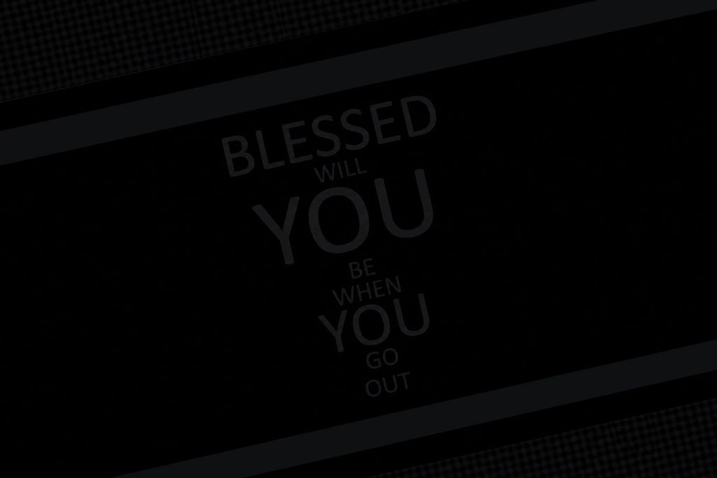 The Onyx Charcoal Gateway: Blessed Going & Coming (Indoor Mat)